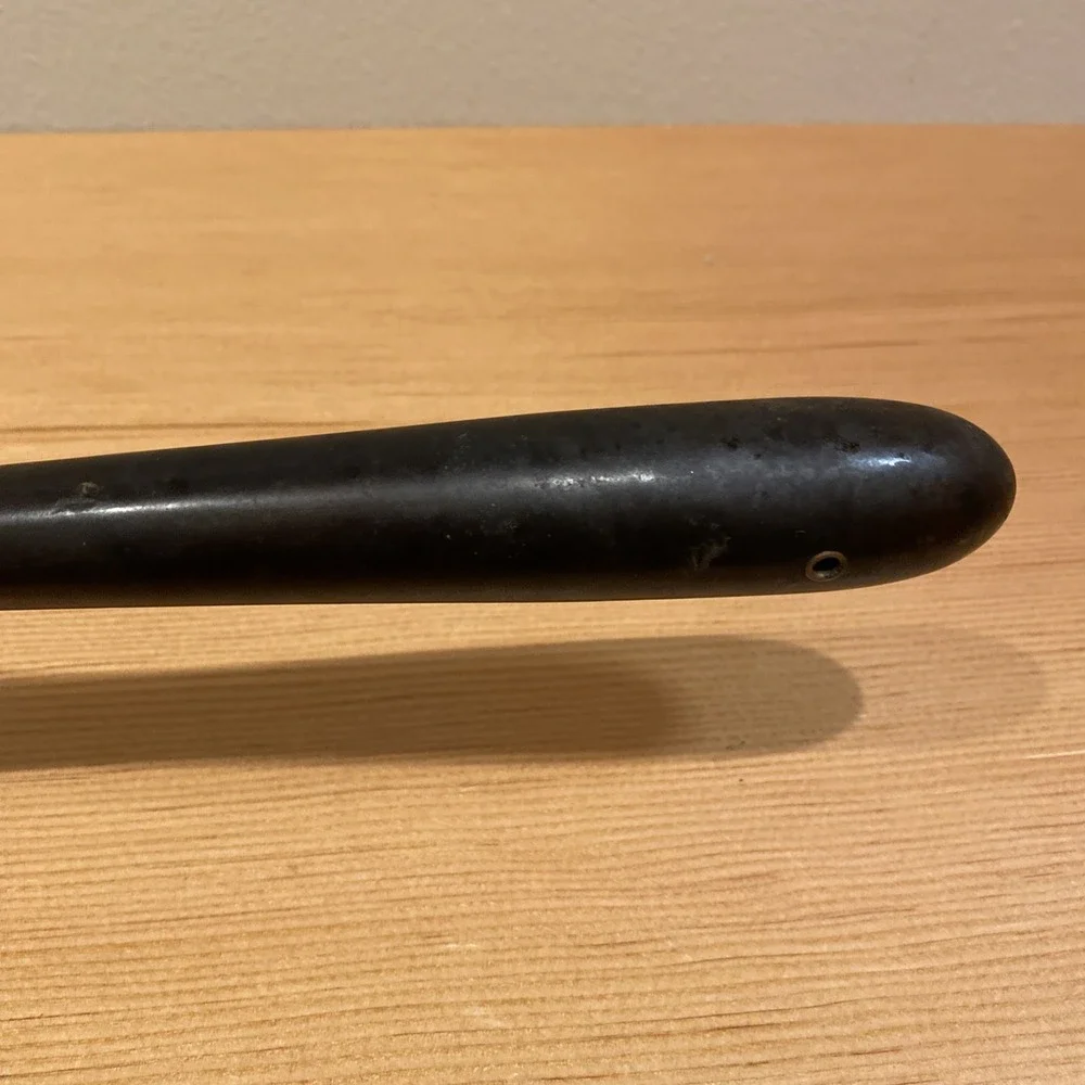 Vintage Silk Iron Pan Long Handle Green‎ Oxidation